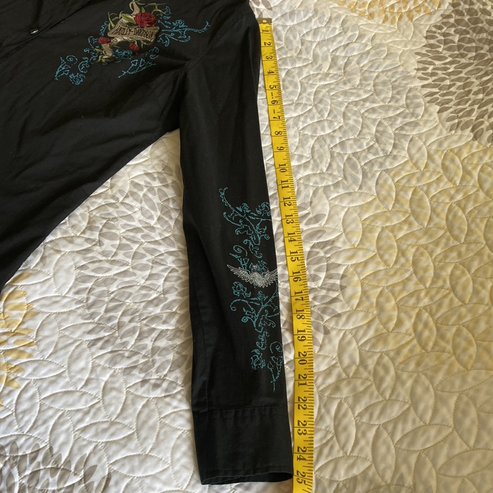 Vintage 🤩 Harley Davidson Original black long sleeve 🔥dress shirt worn once - Picture 11 of 16